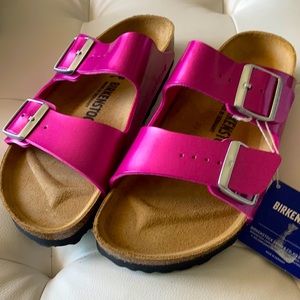 NWT Birkenstocks Sandals pink 39